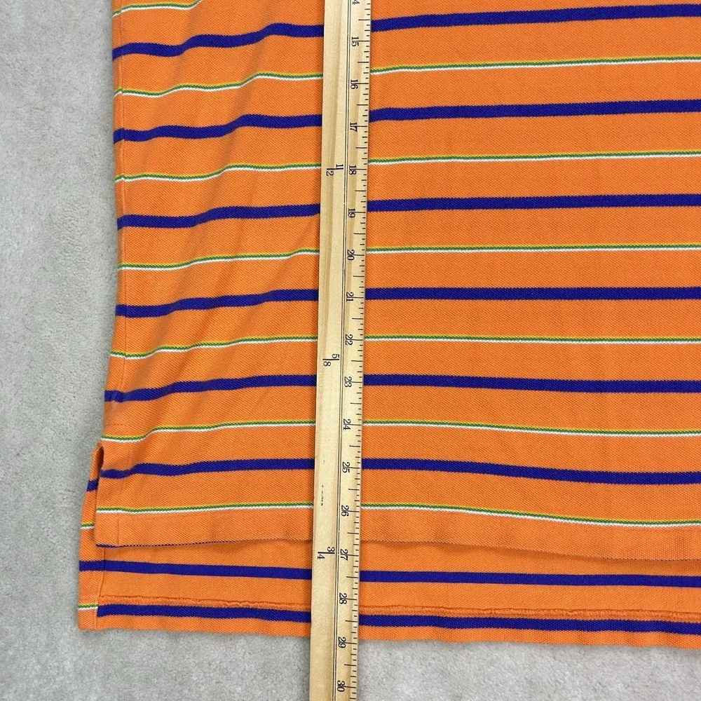Vintage 90s Polo Ralph Lauren Shirt Men's XL Custom Fit USA Made Pique Preppy